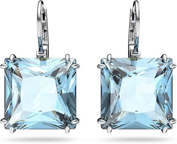 Swarovski Millenia Collection oorbellen | GRATIS LEVERING, Handtassen en Accessoires, Oorbellen, Nieuw, Hangers, Zilver, Blauw