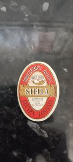 Oud bieretiket Stella Artois br Leuven, Verzamelen, Biermerken, Ophalen of Verzenden, Zo goed als nieuw, Stella Artois