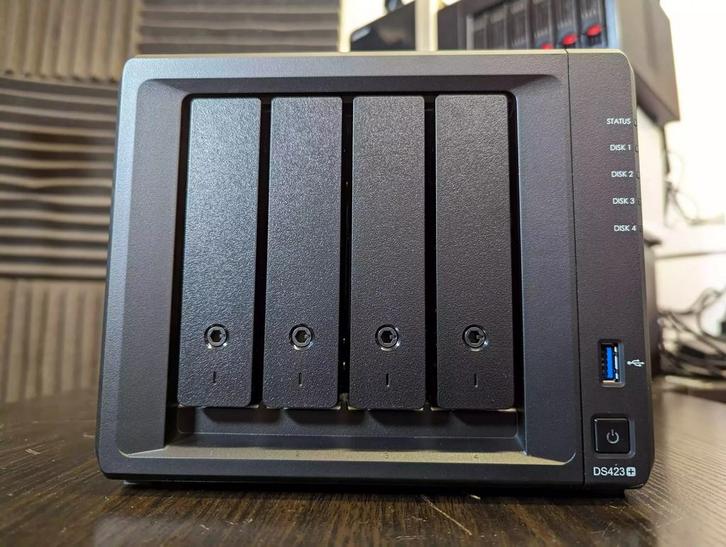 Synology DS423+ 18GB, 3x6TB ironwolf pro, Computers en Software, NAS, Zo goed als nieuw, Ophalen of Verzenden