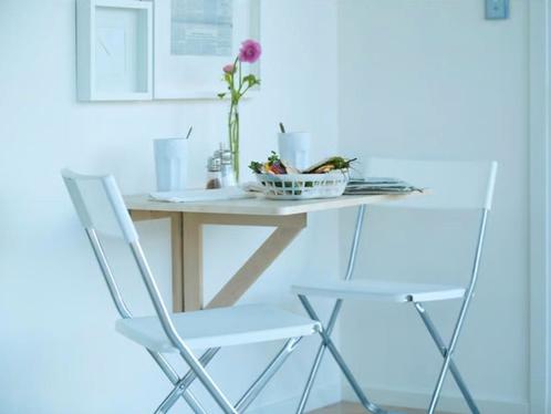 Tafel wandklaptafel massief hout 79x59, Huis en Inrichting, Tafels | Sidetables, Zo goed als nieuw, Ophalen