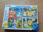 Pokémon puzzel 4 x 100st, Ophalen of Verzenden, Zo goed als nieuw