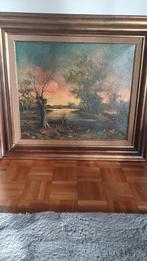 Jolie huile sur toile ,encadre., Antiquités & Art, Enlèvement ou Envoi