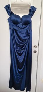 Mooie blauwe feestjurk, Comme neuf, Robe de gala, Bleu, Taille 42/44 (L)