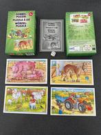 NEGEN 4 6-delige puzzels met een dobbelsteen en instructies, Ophalen of Verzenden, Minder dan 10 stukjes, Nieuw, 2 tot 4 jaar