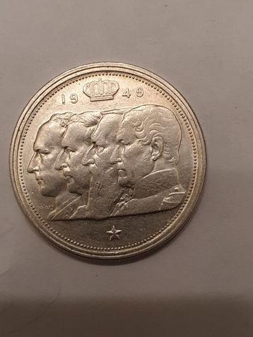 100 frank 1954 FR  zilver type 4 koningen, boudewijn 1, Zilver, Ophalen of Verzenden, Losse munt, Zilver
