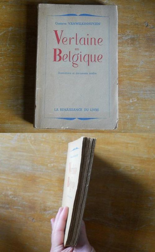 Verlaine en Belgique (Gustave Vanwelkenhuyzen), Livres, Littérature, Utilisé, Belgique, Enlèvement ou Envoi