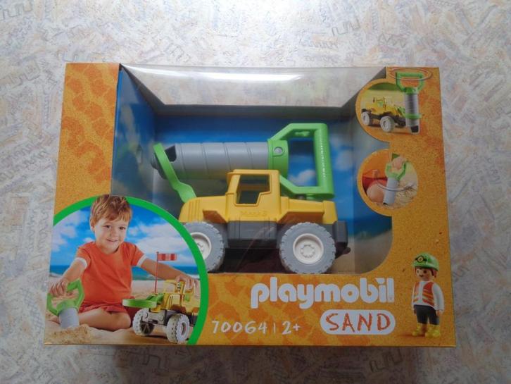 PLAYMOBIL 123 zand Vrachtwagen met zandboor - 70064, Kinderen en Baby's, Speelgoed | Playmobil, Nieuw, Complete set, Ophalen of Verzenden