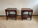 Set van 2 houten bijzettafels, Enlèvement, Utilisé, Bois