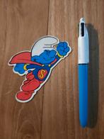 Smurfen sticker Superman, Ophalen of Verzenden, Zo goed als nieuw