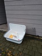 Uitwasbak met rooster en aansluitingen, Ophalen