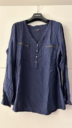 BPC donkerblauwe blouse met lange mouwen, Comme neuf, BPC, Bleu, Taille 46/48 (XL) ou plus grande