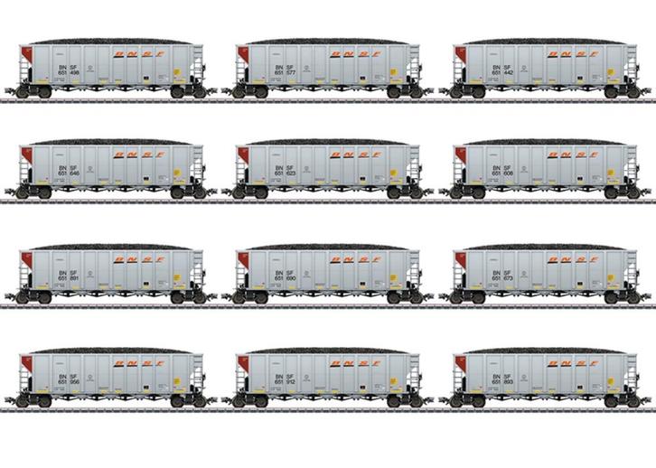 Marklin 45666 Set Hopper Car wagens van de BNSF, Hobby en Vrije tijd, Modeltreinen | H0, Nieuw, Wagon, Wisselstroom, Märklin, Ophalen of Verzenden