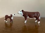 Schleich koe met kalf, Ophalen of Verzenden, Zo goed als nieuw, Boerderijdier, Beeldje of Figuurtje
