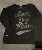 Beau sweat-shirt manches longues s, Taille 36 (S), Noir, Superdry, Porté