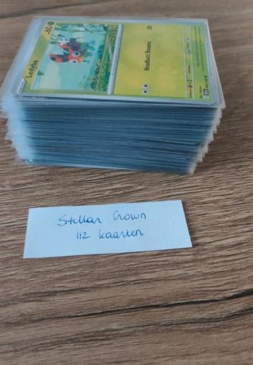 112 Pokémon-kaarten Stellar crown  beschikbaar voor biedingen
