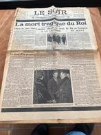 Le Soir : Mort tragique du roi Albert Ier -1934, Envoi, Utilisé, Magazine ou livre