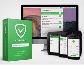 Levenslange licentie van Adguard voor 3 Windows/MacOS/Androi beschikbaar voor biedingen
