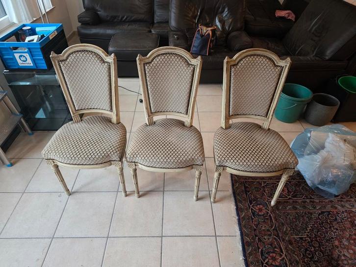 6 Antieke stoelen, Antiek en Kunst, Antiek | Meubels | Stoelen en Sofa's, Ophalen