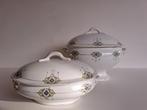 Twee art deco terrines, Ophalen of Verzenden