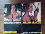 Lot de 2 SAS Gérard de Villiers Vengeance à Beyrouth et, Ophalen of Verzenden, Zo goed als nieuw