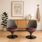 Polaris duostoelen van Pierre Guariche vintage, Ophalen, Gebruikt, Grijs, Eén