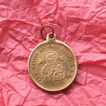 Oude religieuze medaille  beschikbaar voor biedingen