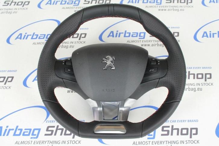 Volant + airbag cuir Peugeot 208 (2012-....), Auto-onderdelen, Besturing, Gebruikt, Ophalen of Verzenden