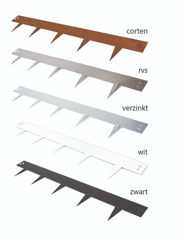 Kantopsluiting verzinkt makkelijk aanleg ronde vormen border, Tuin en Terras, Grind, Keien en Split, Nieuw, Overige typen, Grijs