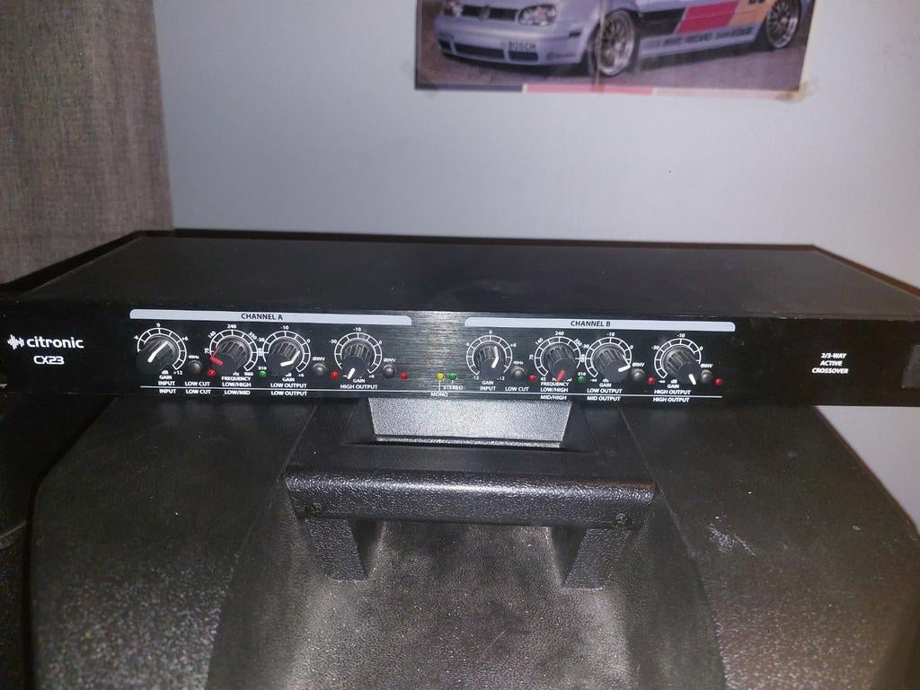 Citronic cx23 actieve crossover, Muziek en Instrumenten, Versterkers | Keyboard, Monitor en PA, Zo goed als nieuw, P.A., Ophalen