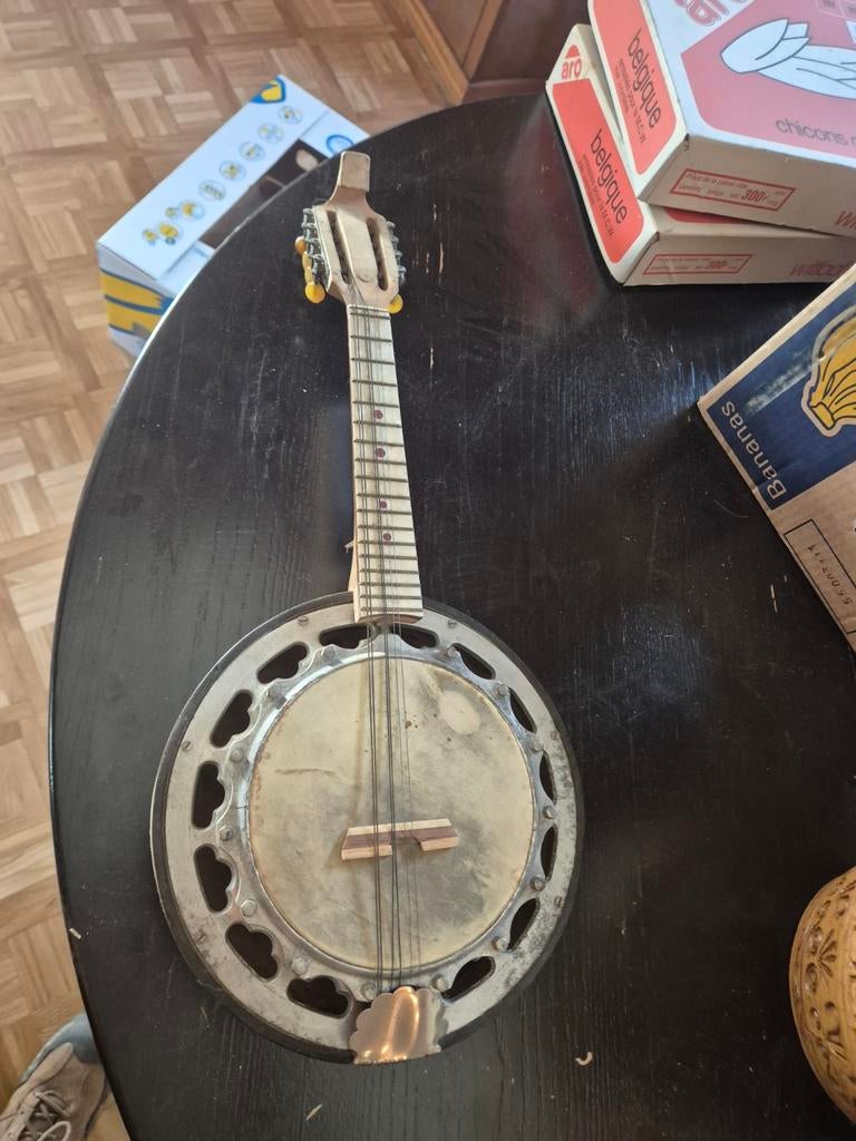 Vintage oude Banjo, Muziek en Instrumenten, Snaarinstrumenten | Banjo's, Ophalen