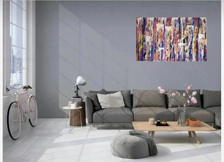 Colorful suol, Antiek en Kunst, Kunst | Schilderijen | Abstract, Ophalen