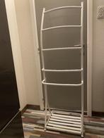 Handdoekenrek staand met rekje onderaan voor een weegschaal, Huis en Inrichting, Ophalen, Zo goed als nieuw, Wit, Handdoekenrek