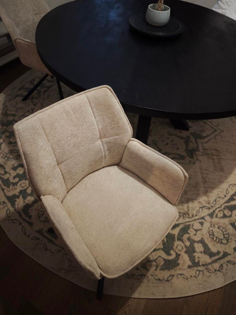 6 x beige champagne kleurige kuipstoelen (prijs voor alle 6), Ophalen