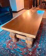 Massieven houten salon tafel, Ophalen, Zo goed als nieuw, Rechthoekig