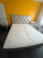 Tweepersoonsbed 180x200 met hoofdbord – goede staat, Ophalen, Zo goed als nieuw