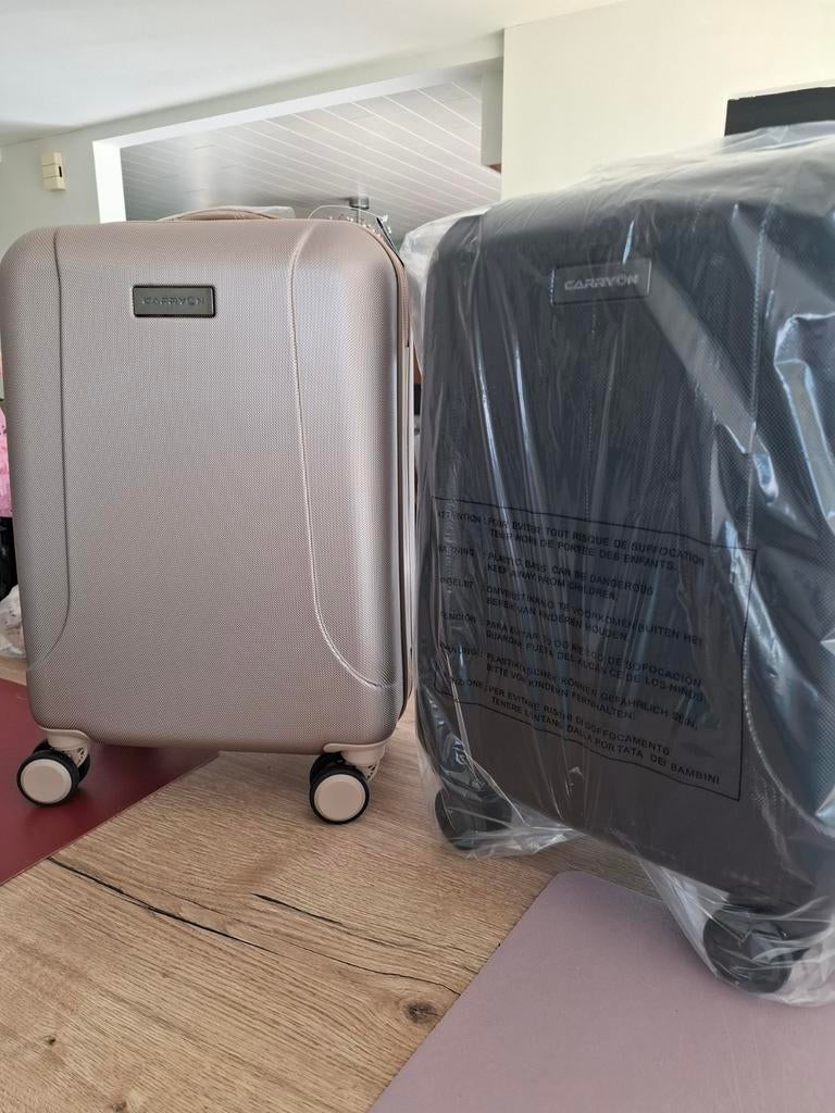 Set de valises de voyage 2 pièces, Enlèvement, Noir