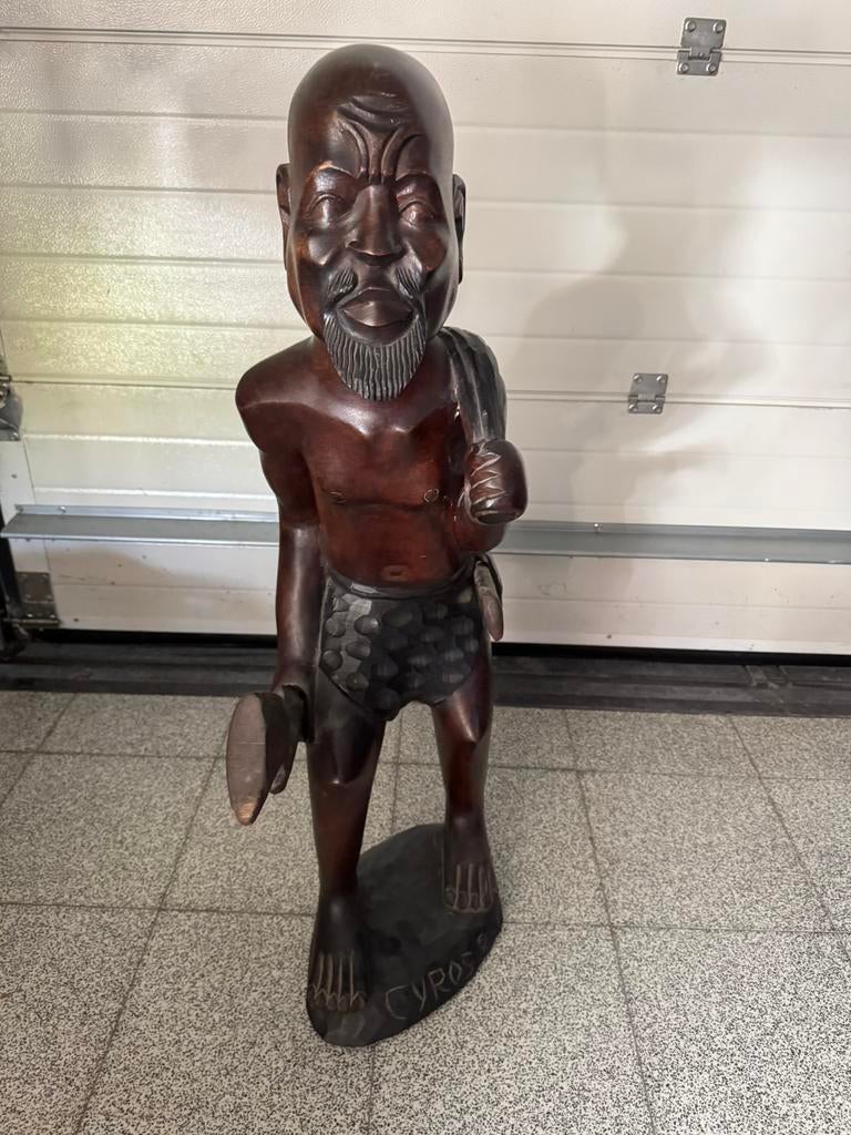 Groot Afrikaans beeld, Antiek en Kunst, Kunst | Niet-Westerse kunst, Ophalen of Verzenden