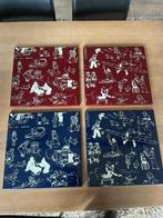 Lot de 4 plaques émaillées Tintin, Collections, Enlèvement ou Envoi, Tintin, Comme neuf, Image, Affiche ou Autocollant