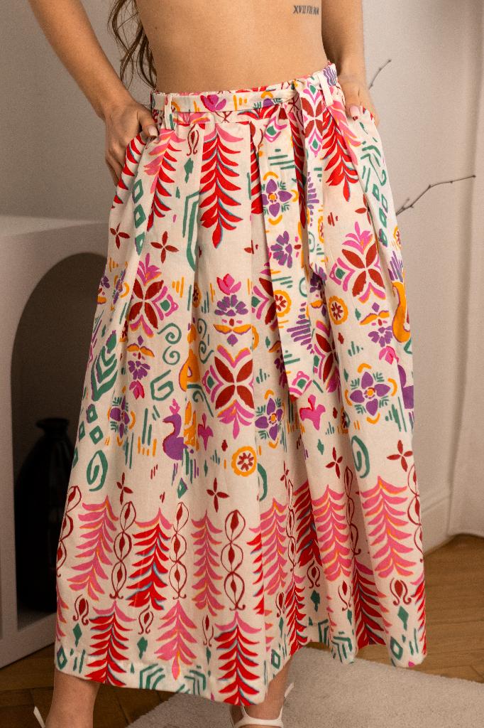 Premium zomer witte ROK Italiaanse katoen NIEUW! HANDGEMAAKT, Verzenden, Nieuw, Onder de knie