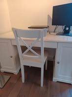 Bureau en stoel - Ikea - landelijke stijl   zeer mooie staat, Enlèvement, Utilisé, Bureau