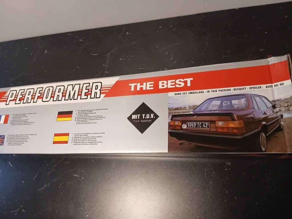 PERFORMER - Car Spoiler Audi 80 B2&B3 / 90 - origineel 80ies, Auto-onderdelen, Carrosserie, Achterklep, Audi, Achter, Nieuw, Ophalen of Verzenden
