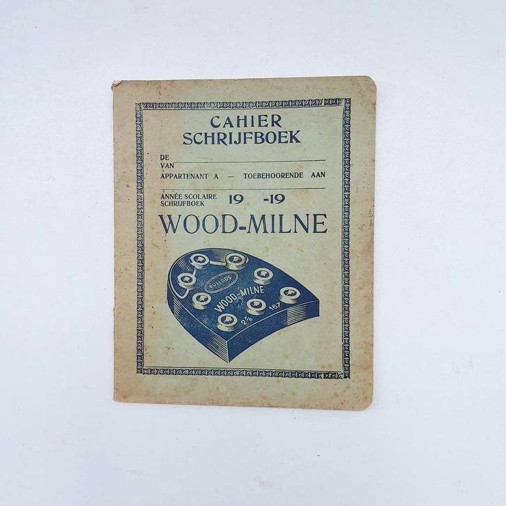 Antiek promo- schriftje "Woodmilne ".1e helft 20e E., Verzamelen, Merken en Reclamevoorwerpen, Ophalen of Verzenden