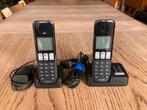 Philips Draadloze telefoon met antwoordapparaat, Ophalen of Verzenden, Zo goed als nieuw, 2 handsets