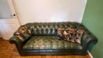 Groene Chesterfield, Ophalen, Gebruikt, Driepersoons, 75 tot 100 cm