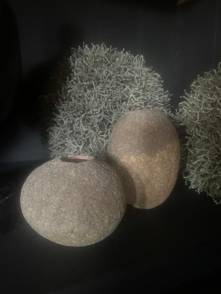 Ensemble de 2 chandeliers en pierre de rivière, Enlèvement ou Envoi, ., Comme neuf, .