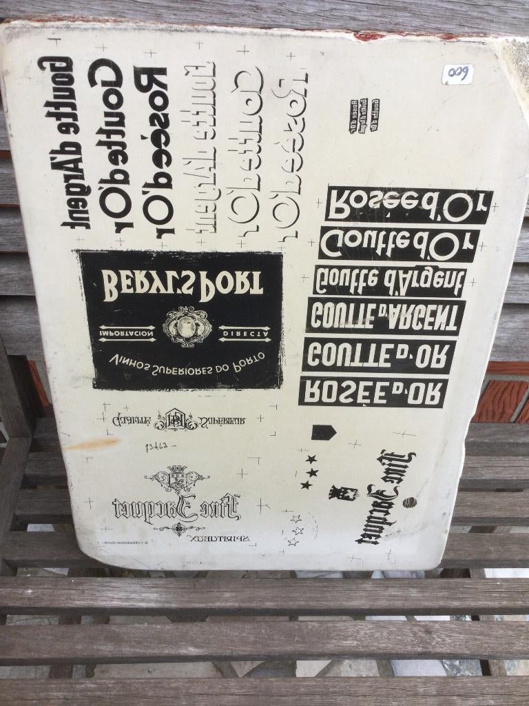 Antiek litho druksteen 1910/12, Ophalen of Verzenden