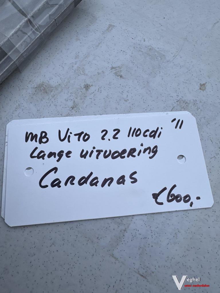 Mercedes Vito 2.2 110cdi lange uitvoering 2011 Cardanas Loca, Auto-onderdelen, Transmissie en Toebehoren, Gebruikt, Ophalen