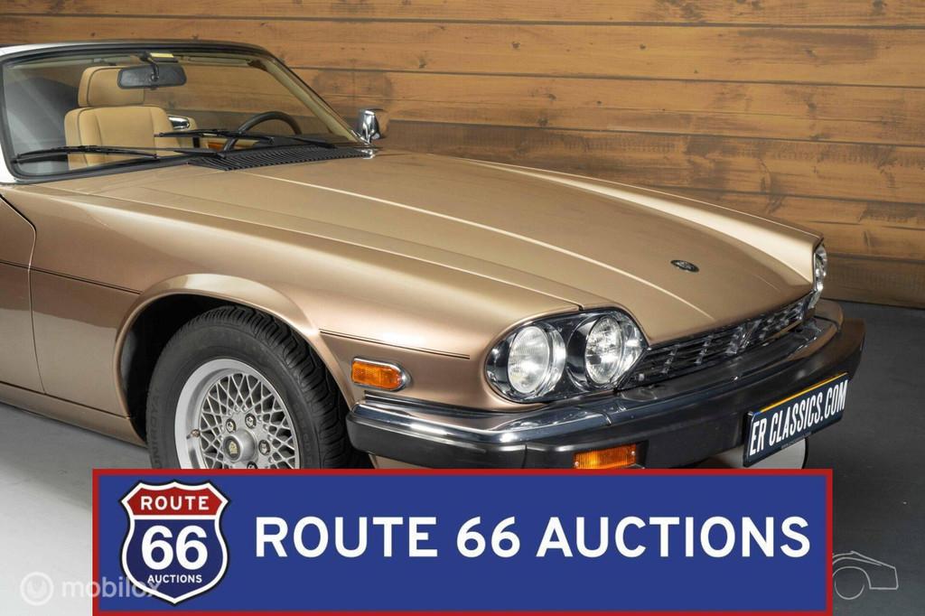 Jaguar XJS Cabriolet 5.3 | 1990 | Route 66 Auctions, Auto's, Zwart, Bedrijf, Handgeschakeld, Overige carrosserie