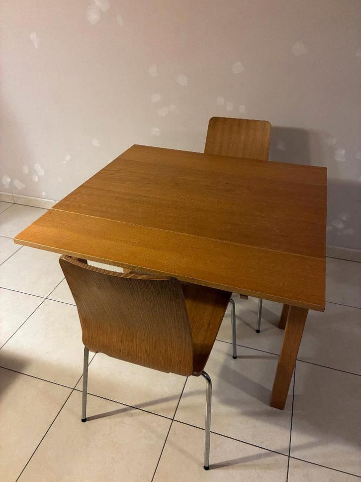 Eettafel (2-4 pers.), Huis en Inrichting, Tafels | Eettafels, Gebruikt, 50 tot 100 cm, 50 tot 100 cm, Vier personen, Rechthoekig