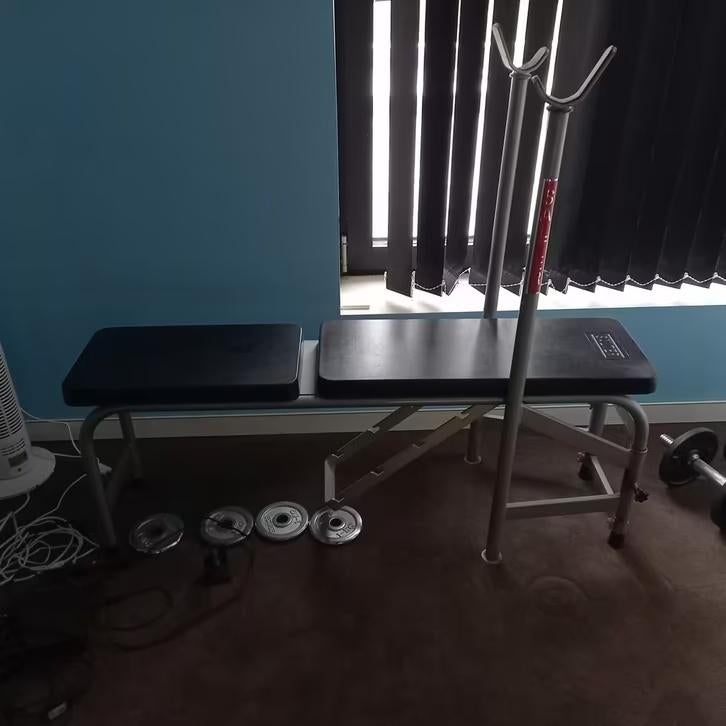 Adjustable Bench, Bankdrukken, bench press, Sports & Fitness, Enlèvement, Comme neuf, Haltère